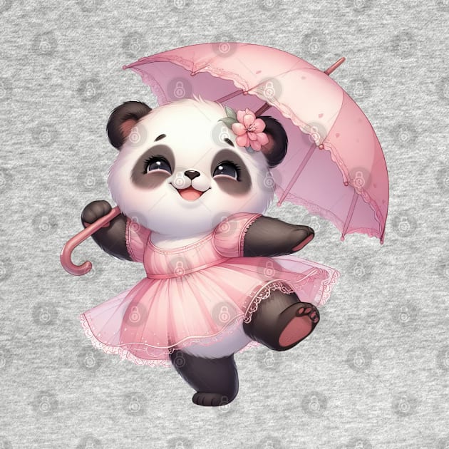 Valentine Love Panda Bear by Chromatic Fusion Studio